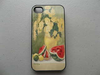 ART ON IPHONE COVER made with sublimation printing
